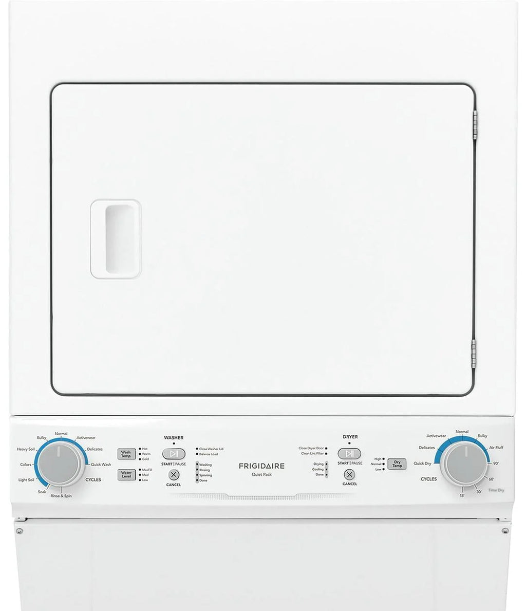 White Electric Washer Dryer Laundry Center W290541
