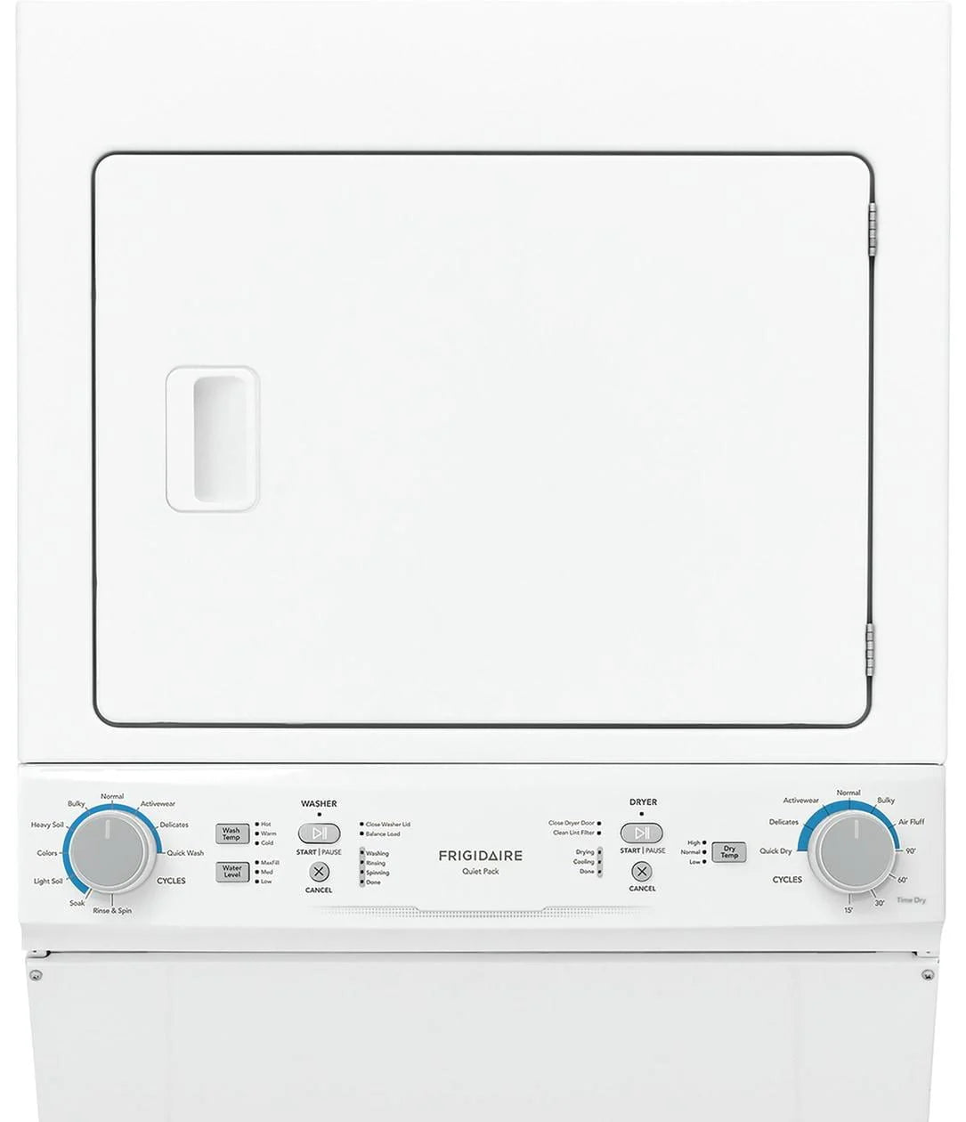 White Electric Washer Dryer Laundry Center W290541