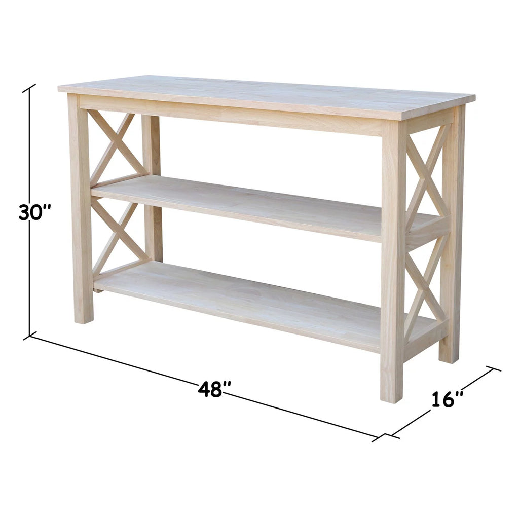 48" Console Table in Washed Gray Taupe I43043