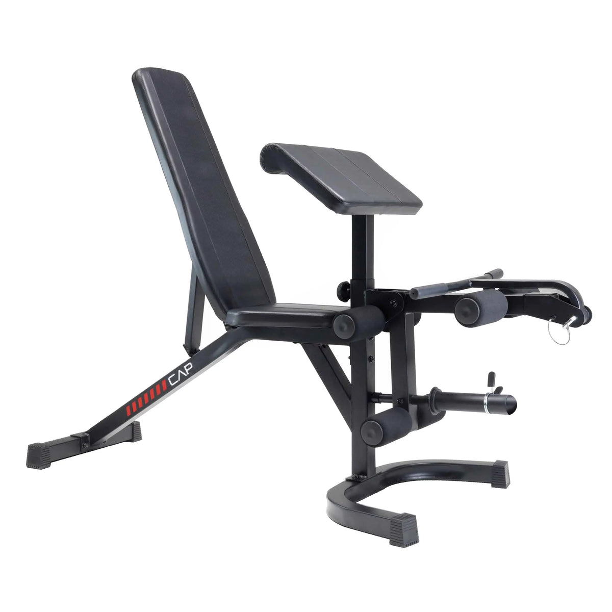 Adjustable Utility Weight Bench with Preacher Curl and Leg Press Attachment K272