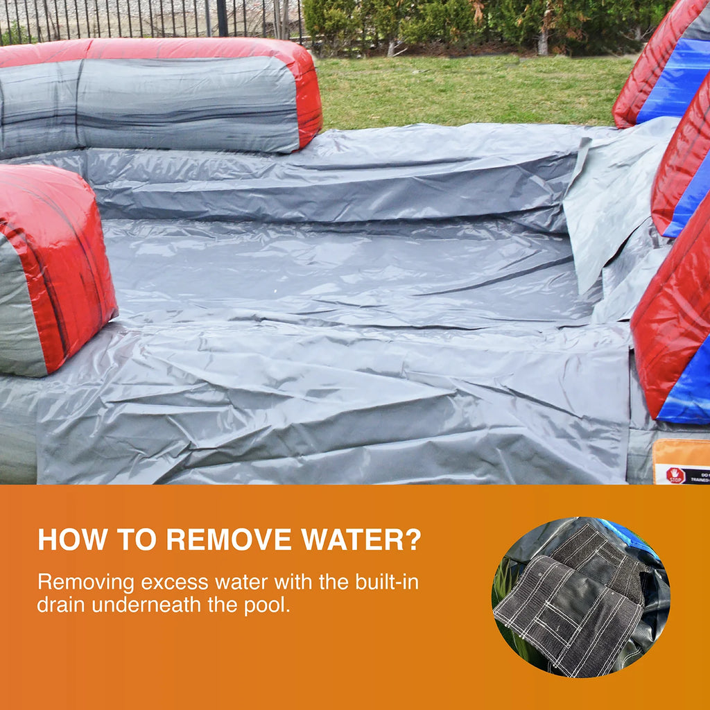 Inflatable Water Slide with Splash Pool A35719
