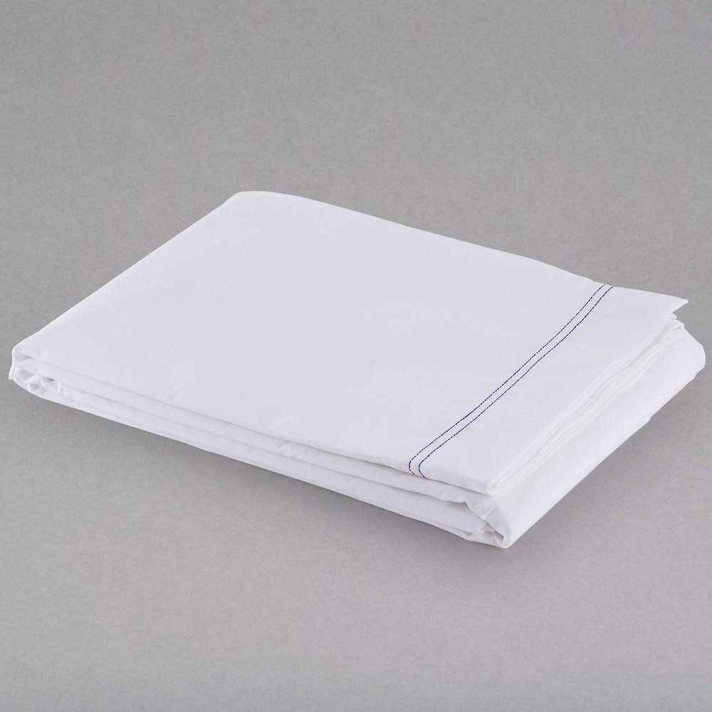 White Full Flat Bed Sheets F976