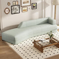 109.4" Green Boucle Curved Sofa K73368