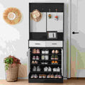 White Armoire Shoe Cabinet G5412