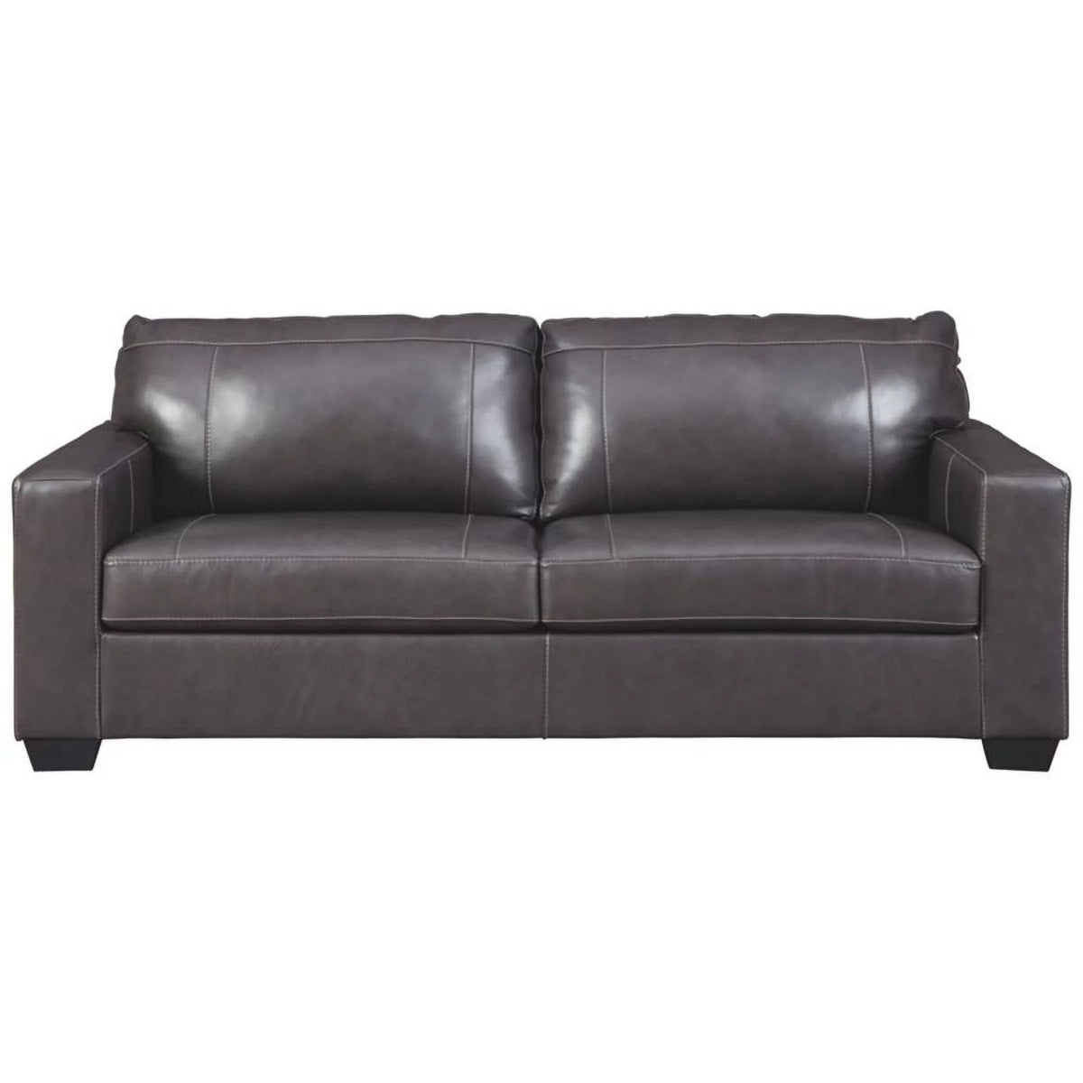 Gray Leather Sofa O588372
