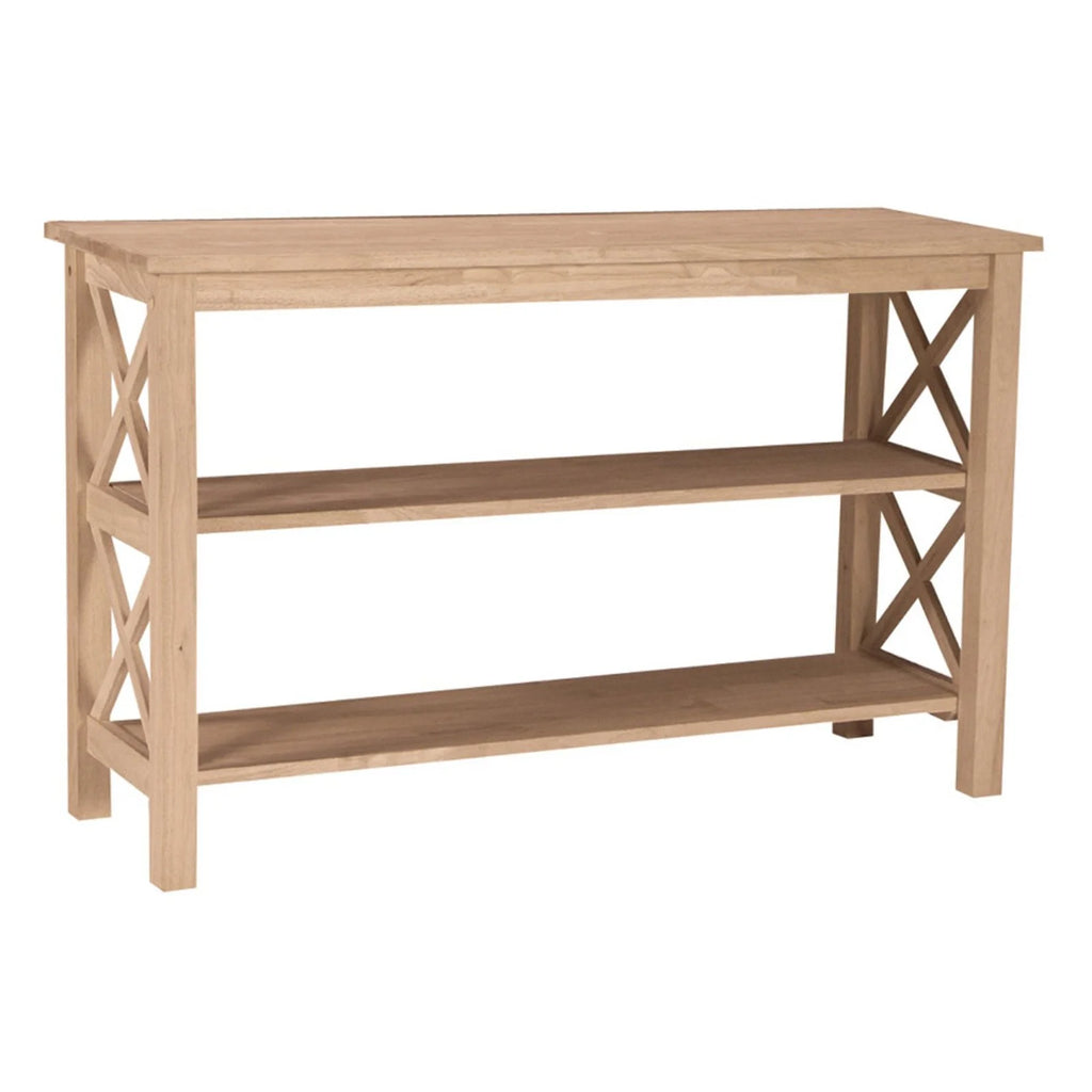 48" Console Table in Washed Gray Taupe I43043