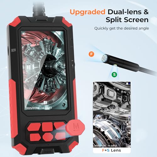 Endoscope Camera with Light, 32.8FT Industrial Borescope with 32GB Card R110019