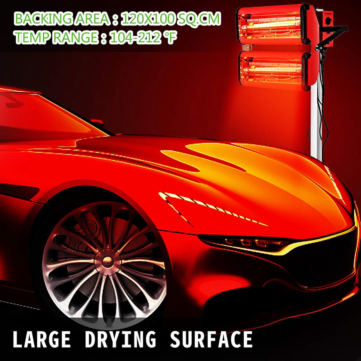2000W Short Wave Infrared Paint Curing Lamp S72250