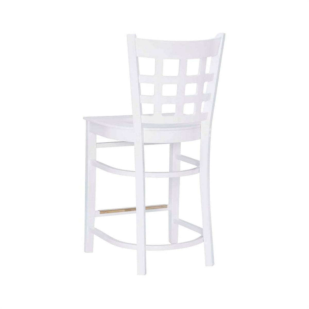 White Beech Wood Set of Two Counter Stools P732