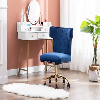 Wingback Chair with Five-Star Base and Casters I681