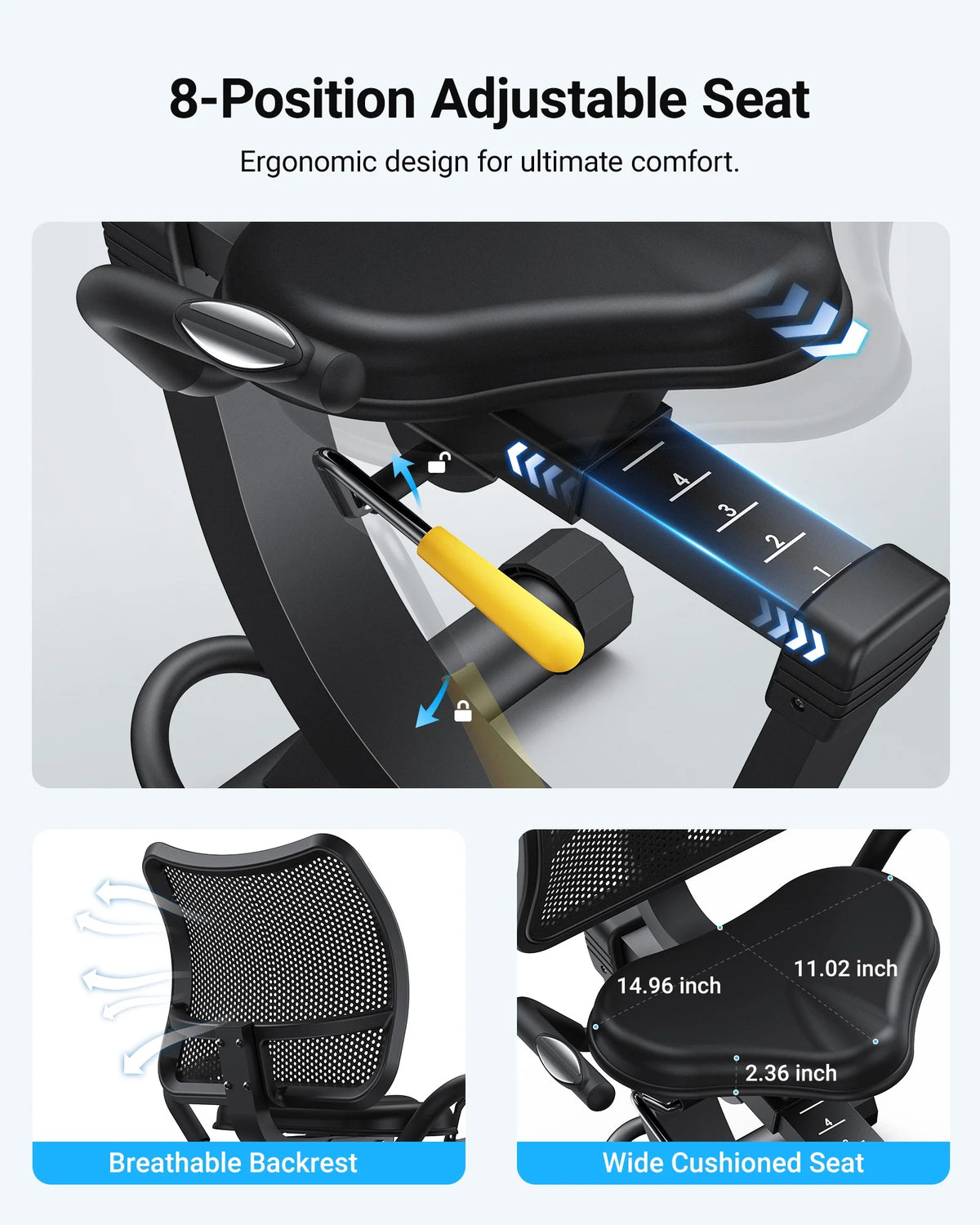 Recumbent Exercise Bike Y527