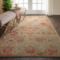 Light Green Persian Area Rug A68641