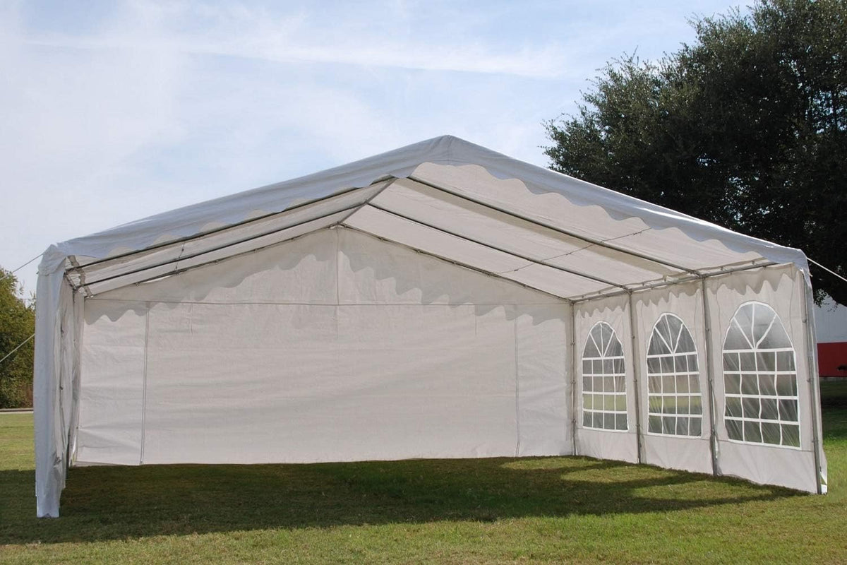 White 20'x20' Outdoor Party Tent Canopy Shelter Q63084