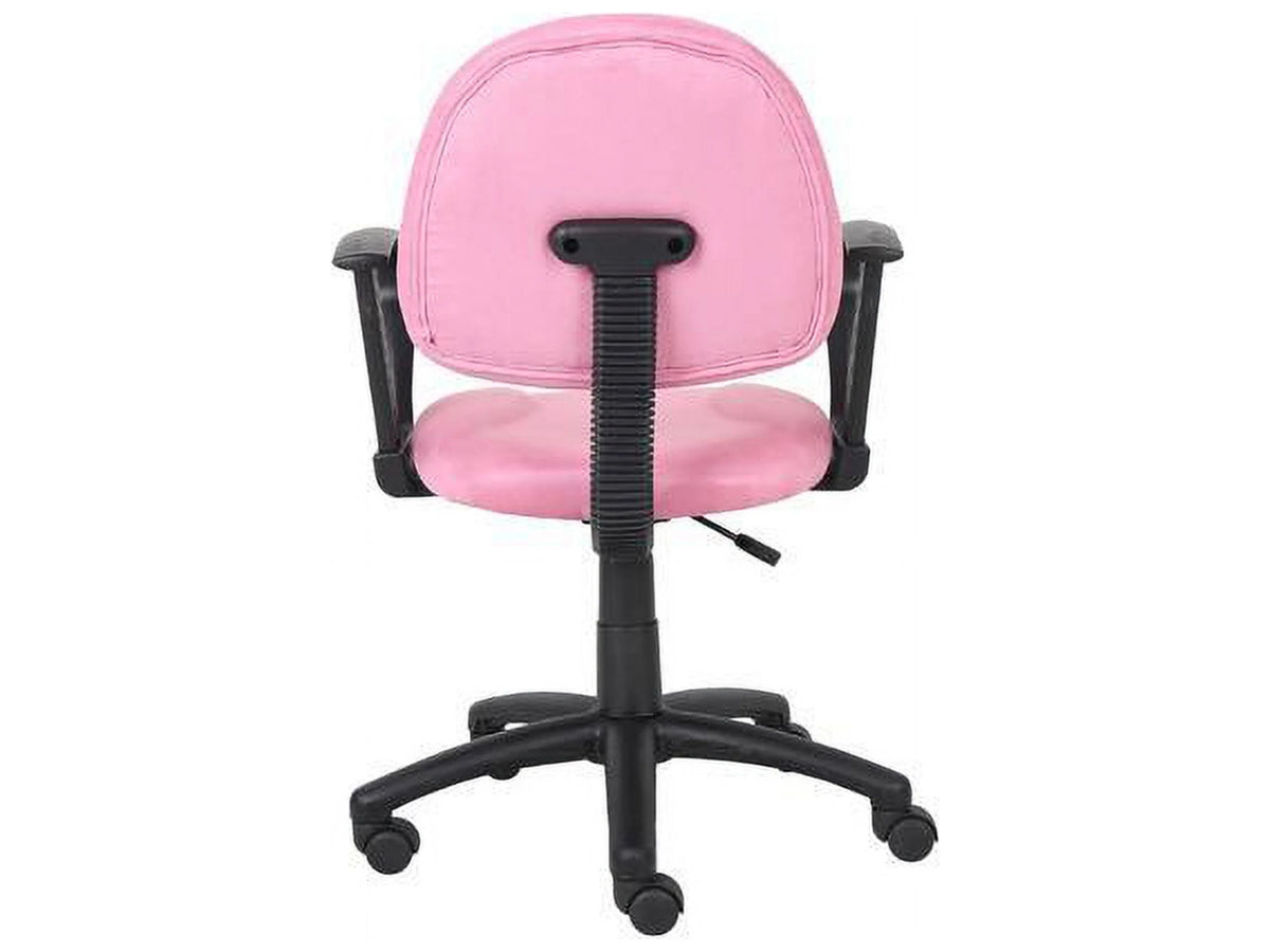Pink Microfiber Chair with Loop Arms G9972