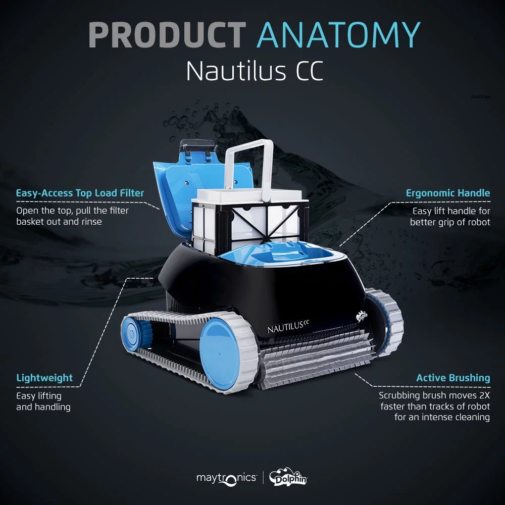 Robotic Pool Vacuum Cleaner with Ultra-Fine Filters N2700
