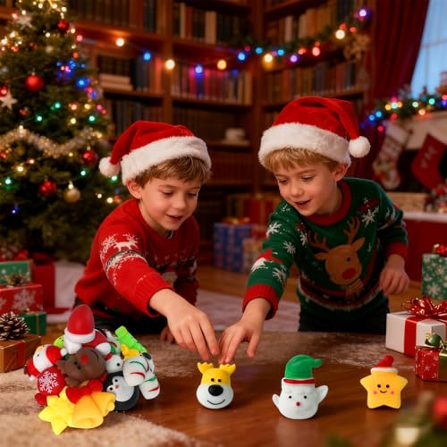 24 Mochi Squishy Toys Christmas Advent Calendar T132