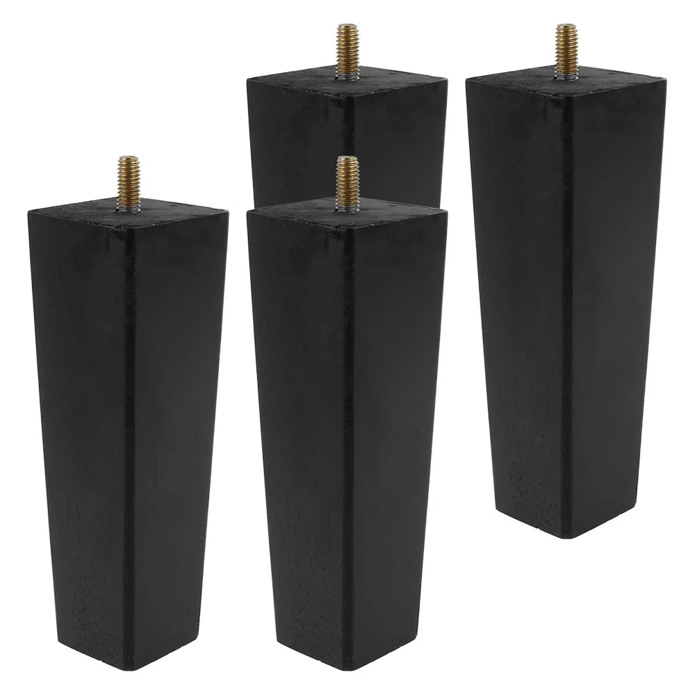 4PCS Wooden Furniture Legs Black 6CM B80117