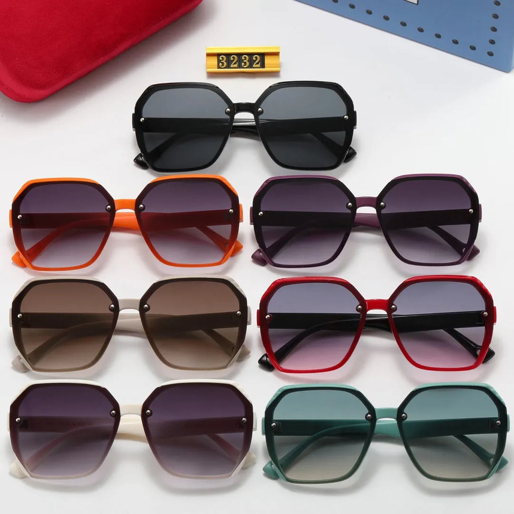 Fashion Double G Irregular Frame Polarized Sunglasses A77541