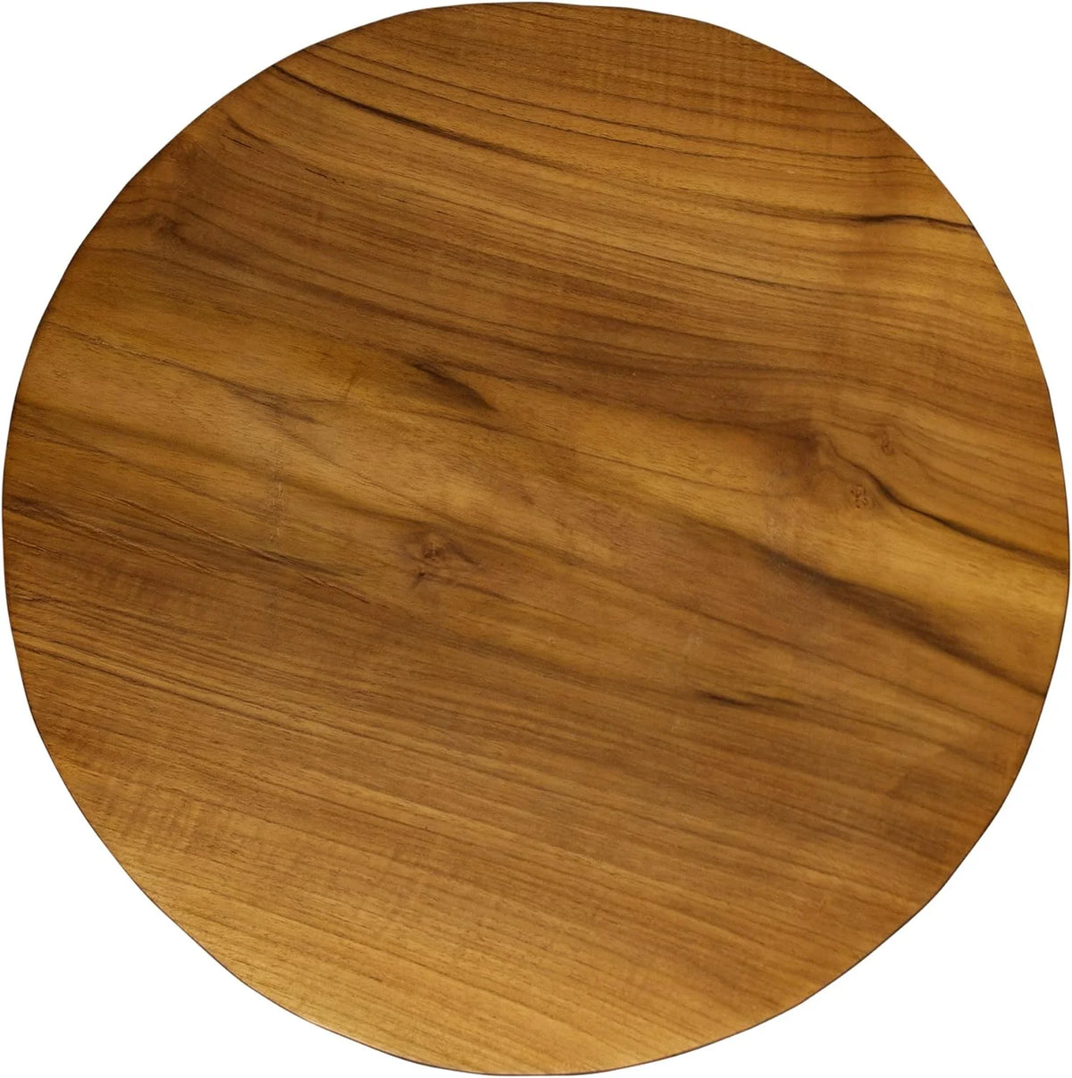 Round Teak Wood Accent End Table D324