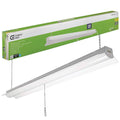 4 ft White LED Shop Light Fixture 4 Pack T90610
