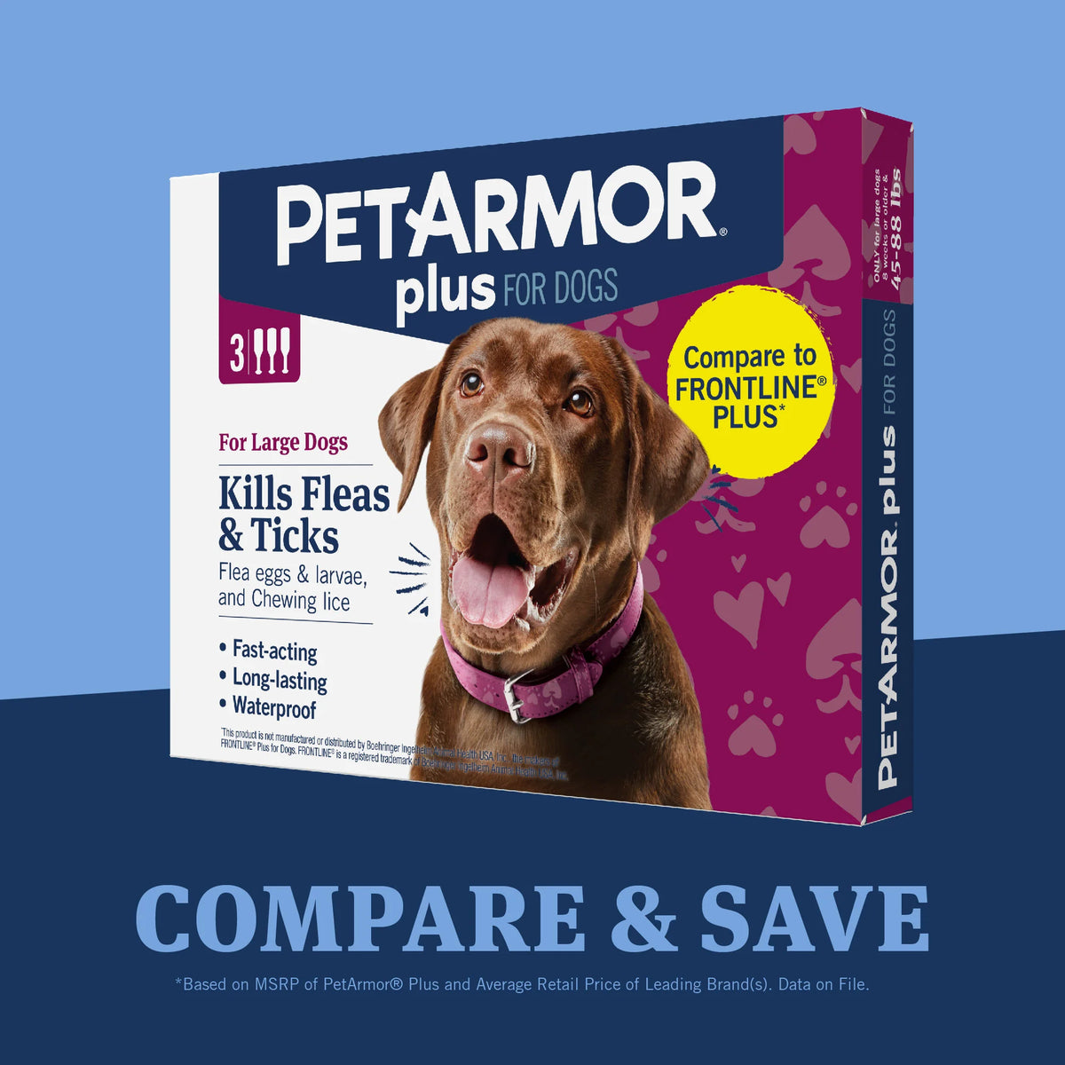 Flea & Tick Prevention for Large Dogs 3 Month Supply Z63256