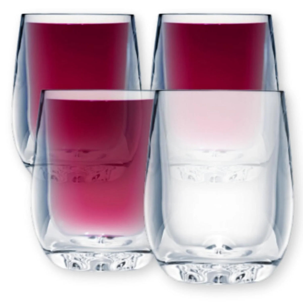 Shatterproof Polycarbonate Stemless Wine Glass Set Of 4 V18344