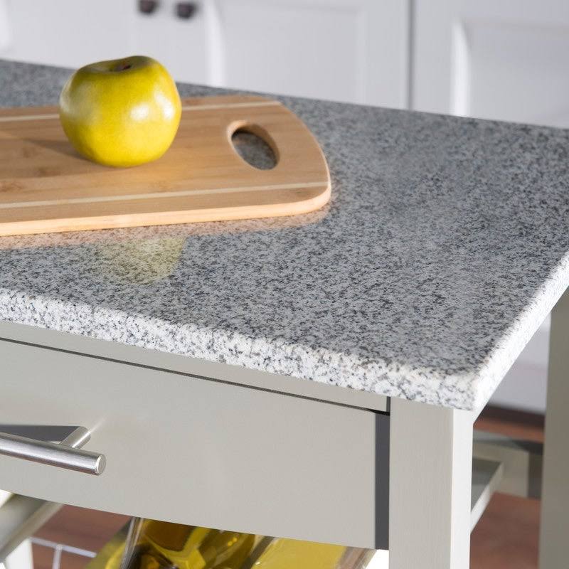 White Kitchen Cart Y328392