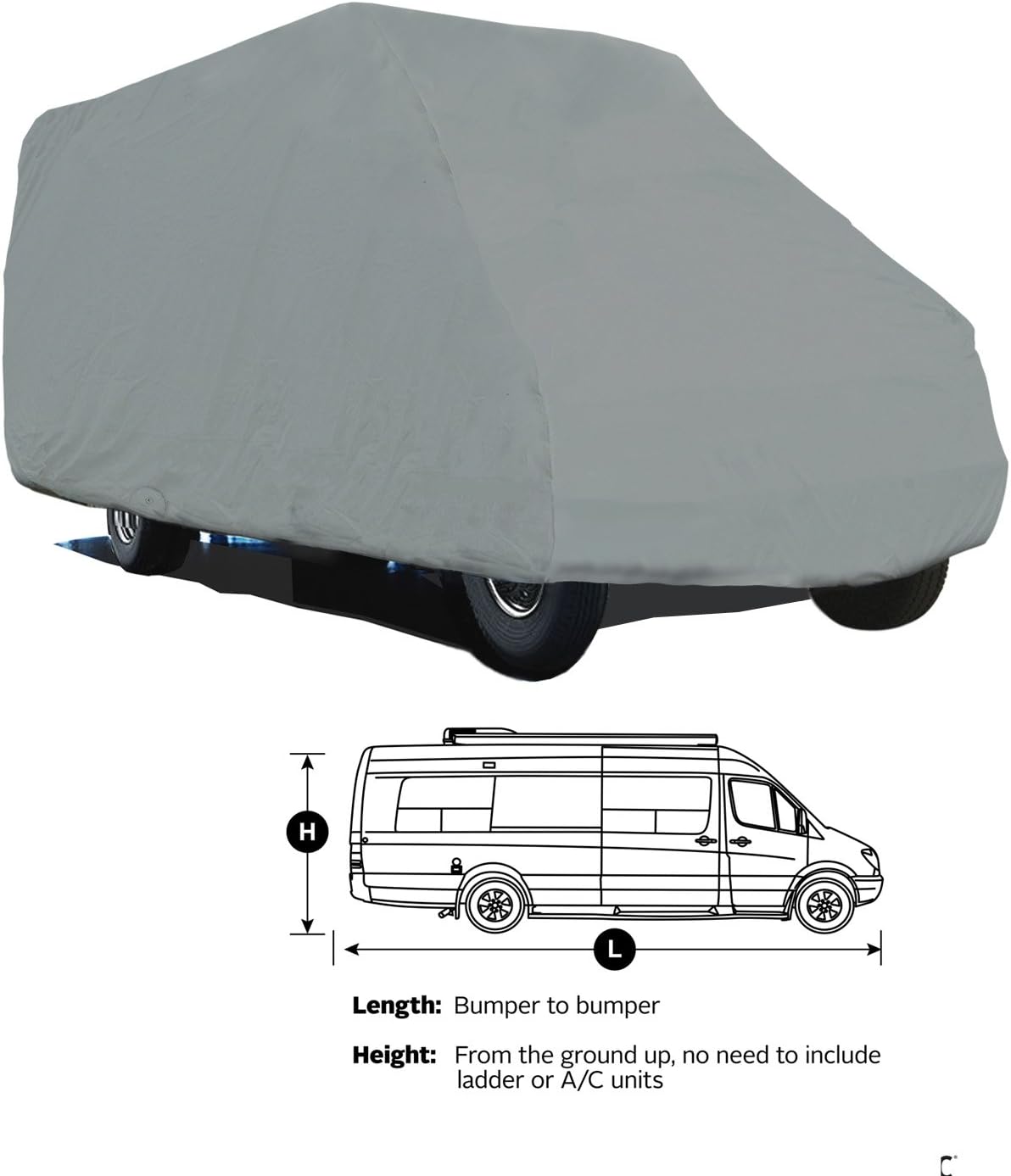 4-Layer Class B RV Camper Van Cover Fits 24'L F6817