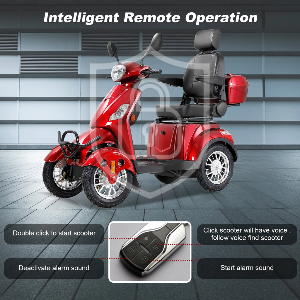 Heavy Duty 4-Wheel 3 Speed Mobility Scooter U2756