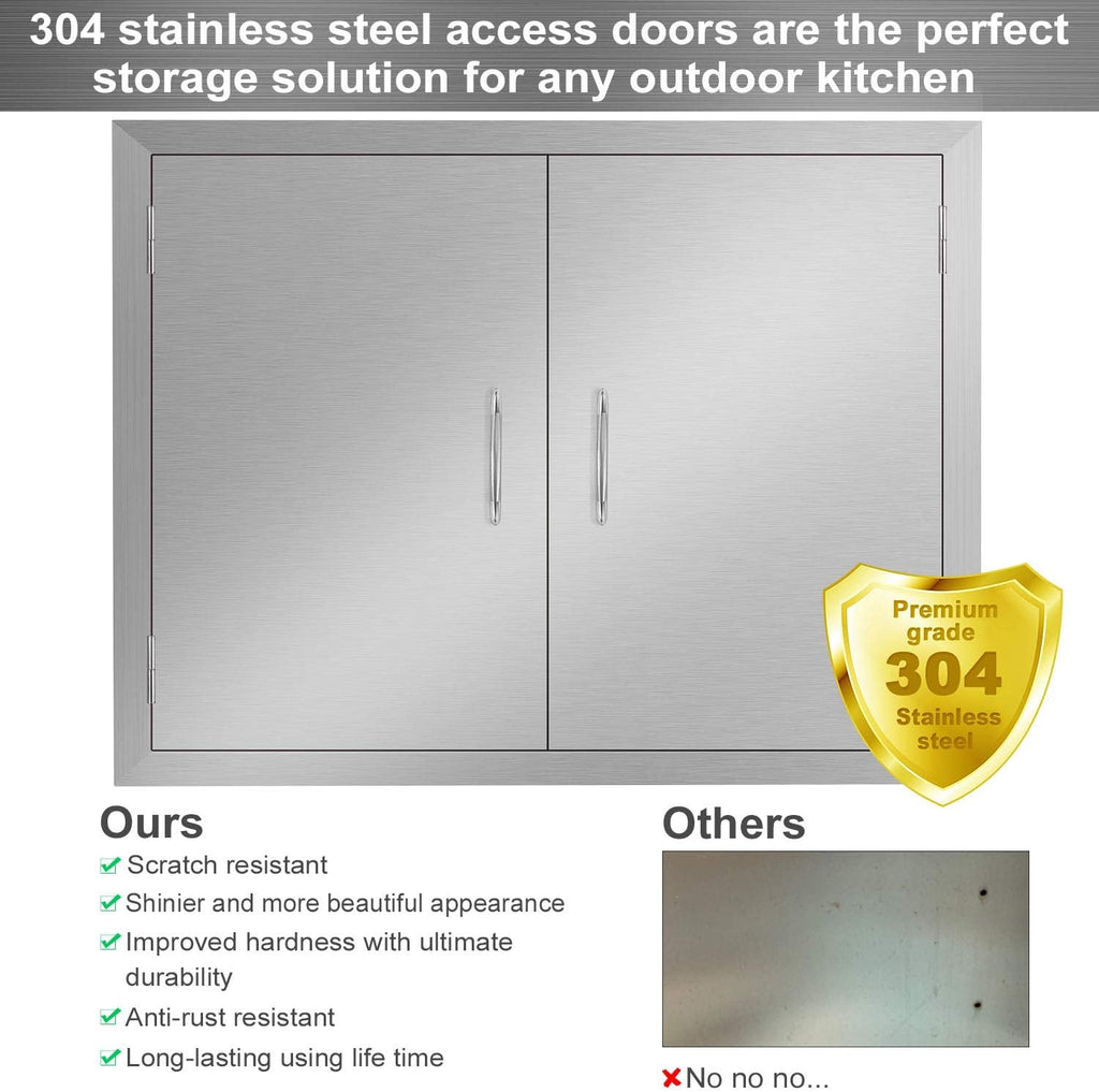 Outdoor Kitchen Stainless Steel Double Wall BBQ Access Door Z819