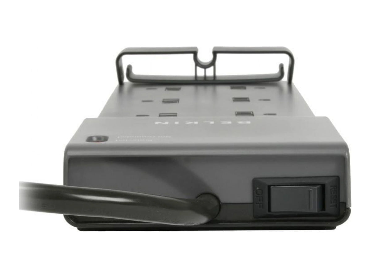8 Outlet Surge Protector with 6 ft Cord, Black T9324