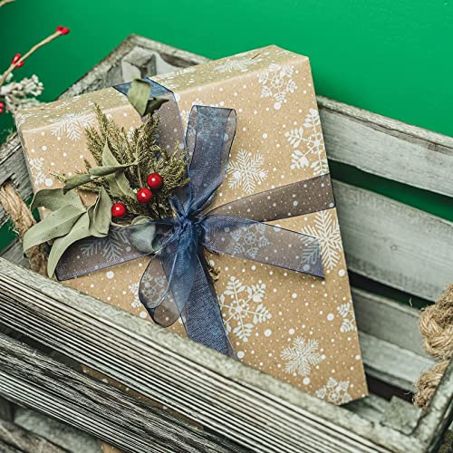 Christmas Kraft Wrapping Paper 4 Rolls M758