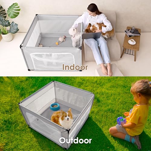 42x42x26 Inches Dog Playpen with Door V874