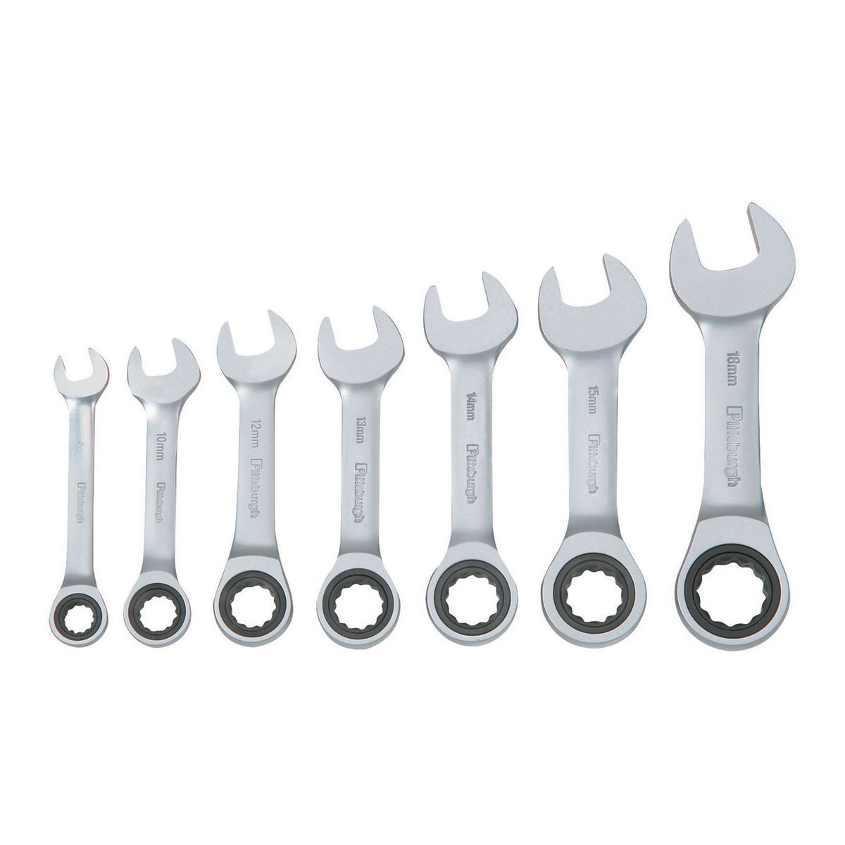 Metric Ratcheting Combination Wrench Set, 7 Piece J385