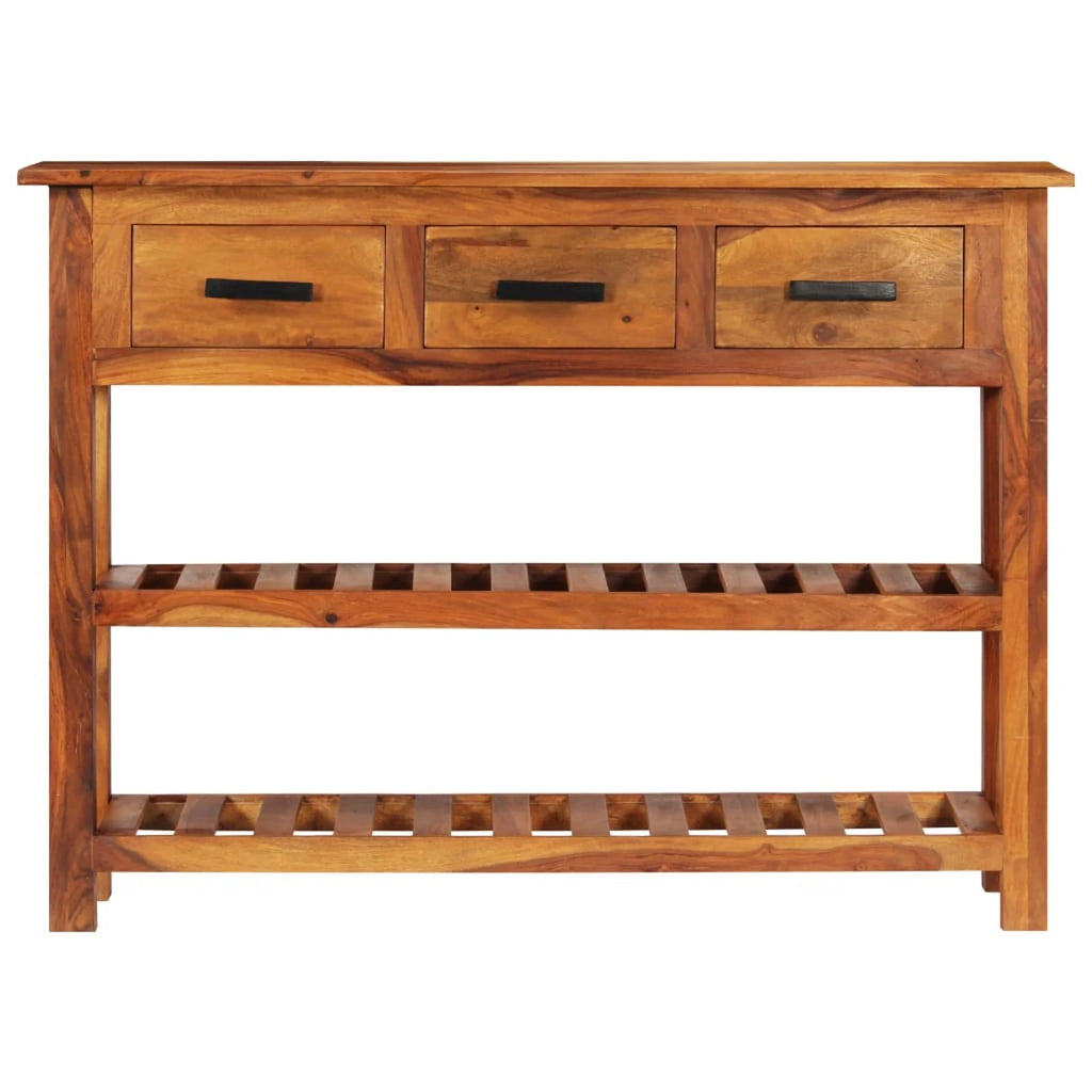 Solid Acacia Wood Sideboard with 3 Drawers K920