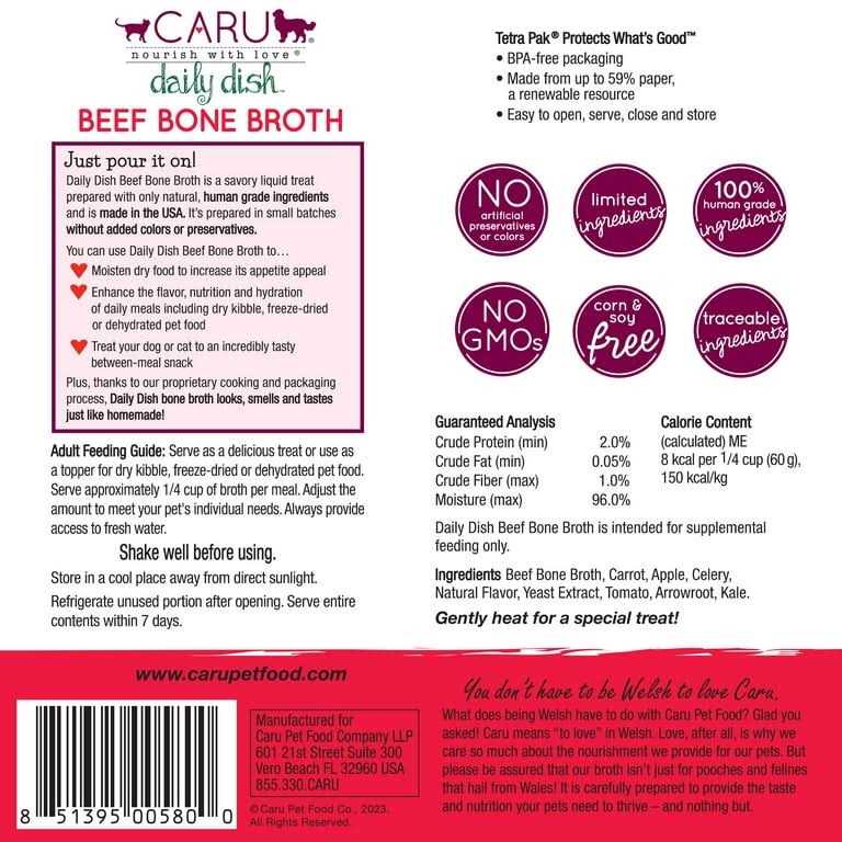 Beef Broth Meal Topper for Cats & Dogs H698