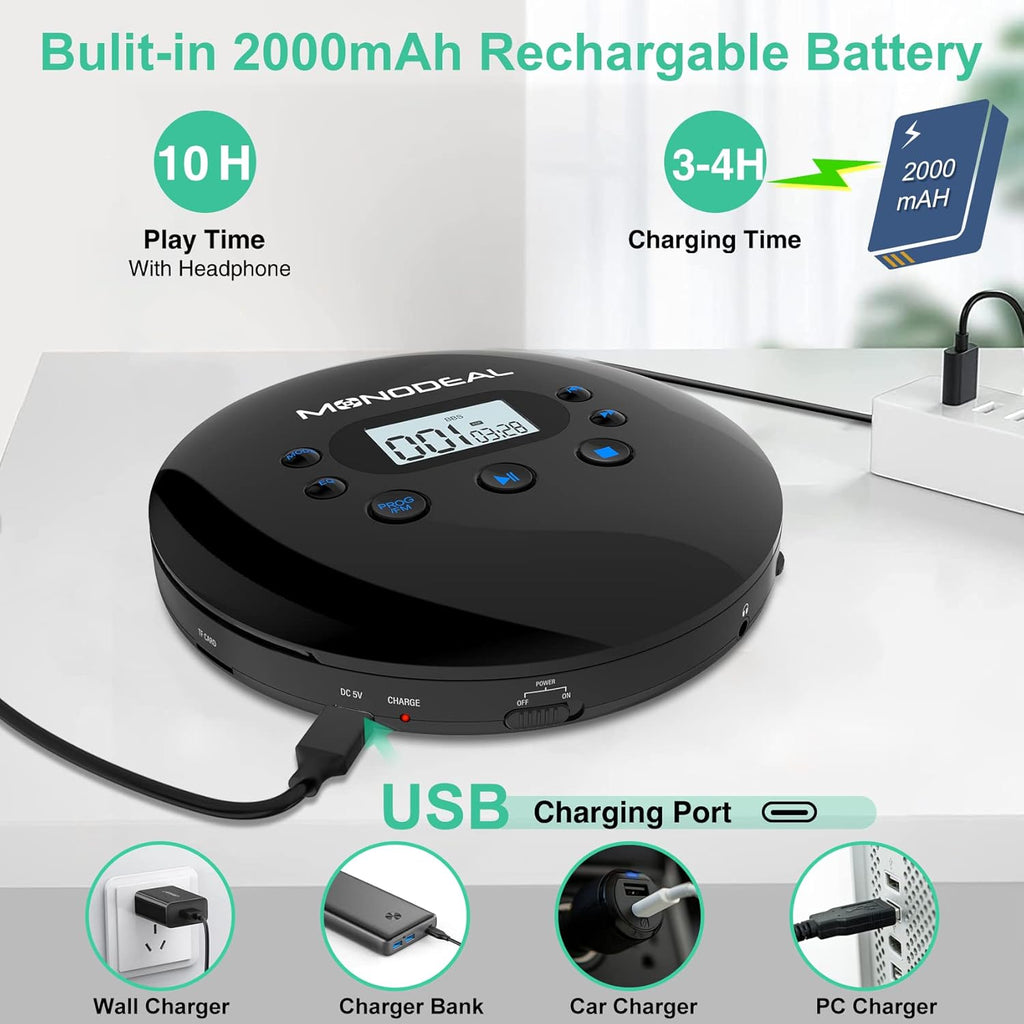 Portable CD Player with FM Transmitter L872427