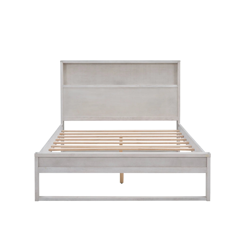 Full Size Platform Bed with Nightstand and Dresser X863