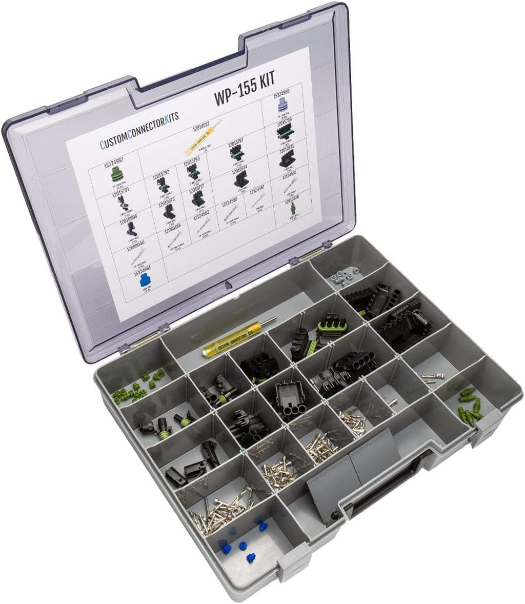 Sealed Weatherproof Automotive Electrical Connectors 155 Piece Kit L47713