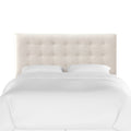 California King Linen Button Headboard S6309