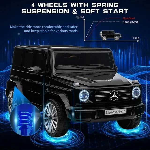 24V Black Kids Electric Ride on Car with Remote Control Y5518