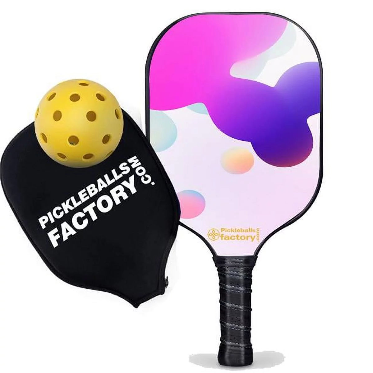 Irregular Shape Glow in The Dark Glassfiber Graphite Pickleball Paddles D425818