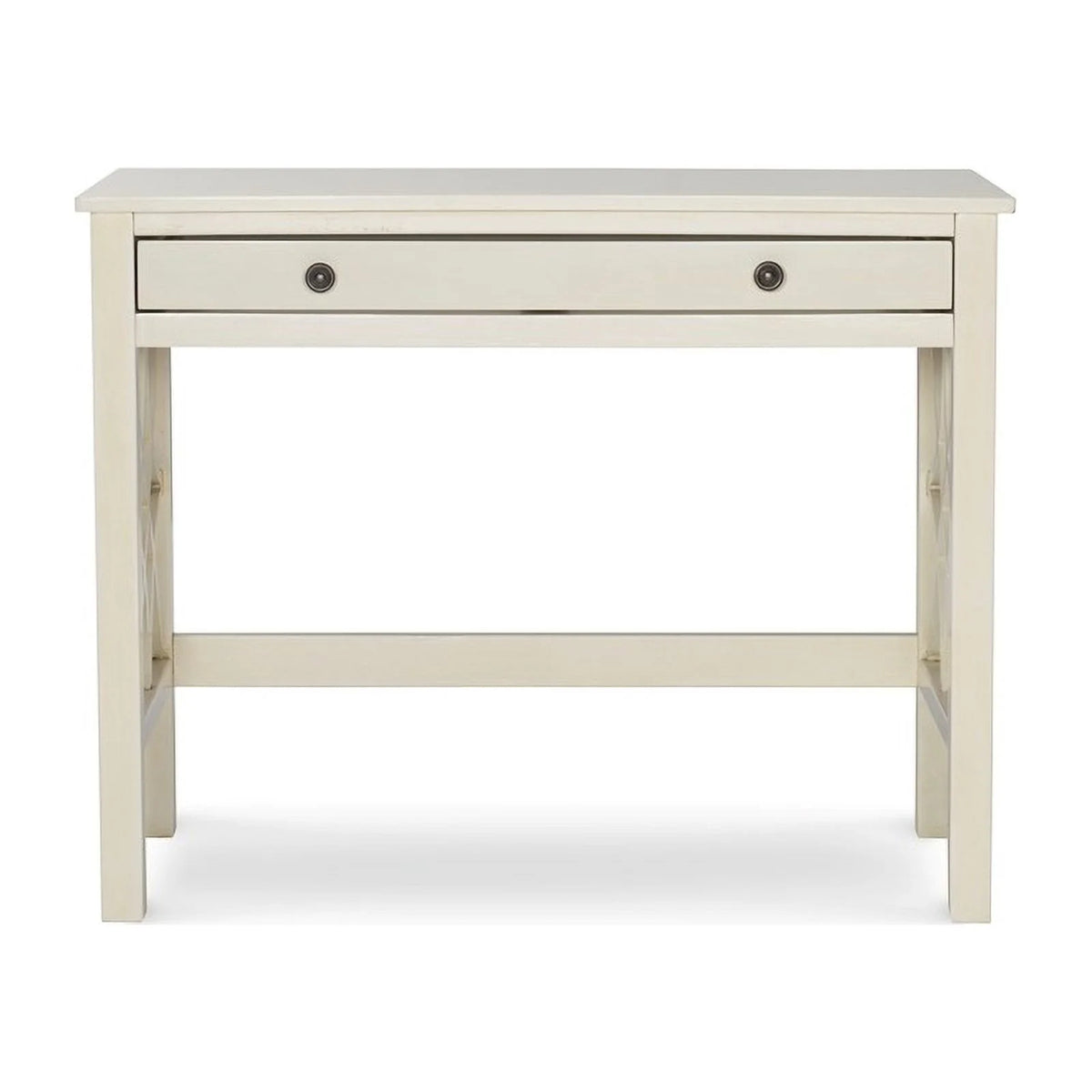 Antique White 1-Drawer Wood Desk W401