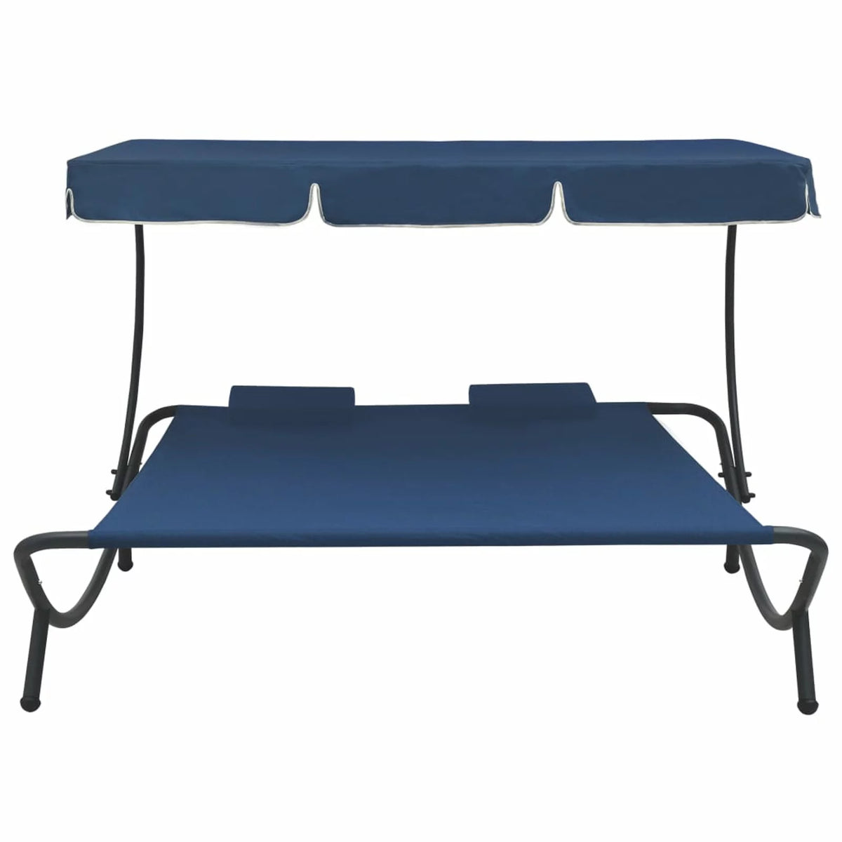 Blue Patio Bed with Canopy and Pillows Z93540
