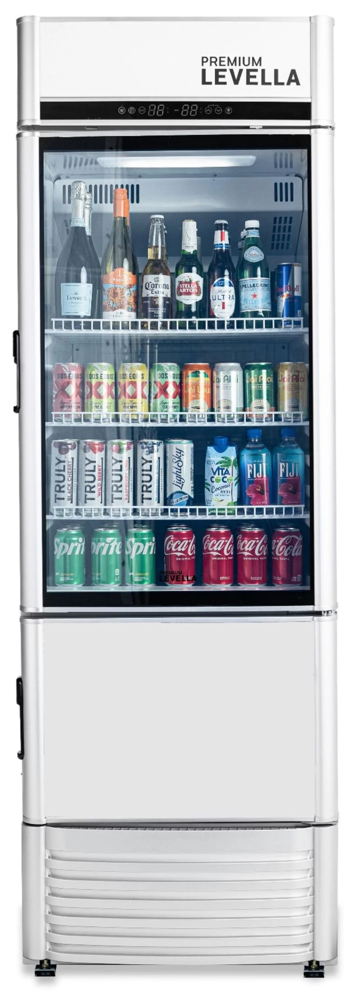 9.0 cu. ft Single Door Commercial Refrigerator Beverage Cooler in Silver W8809
