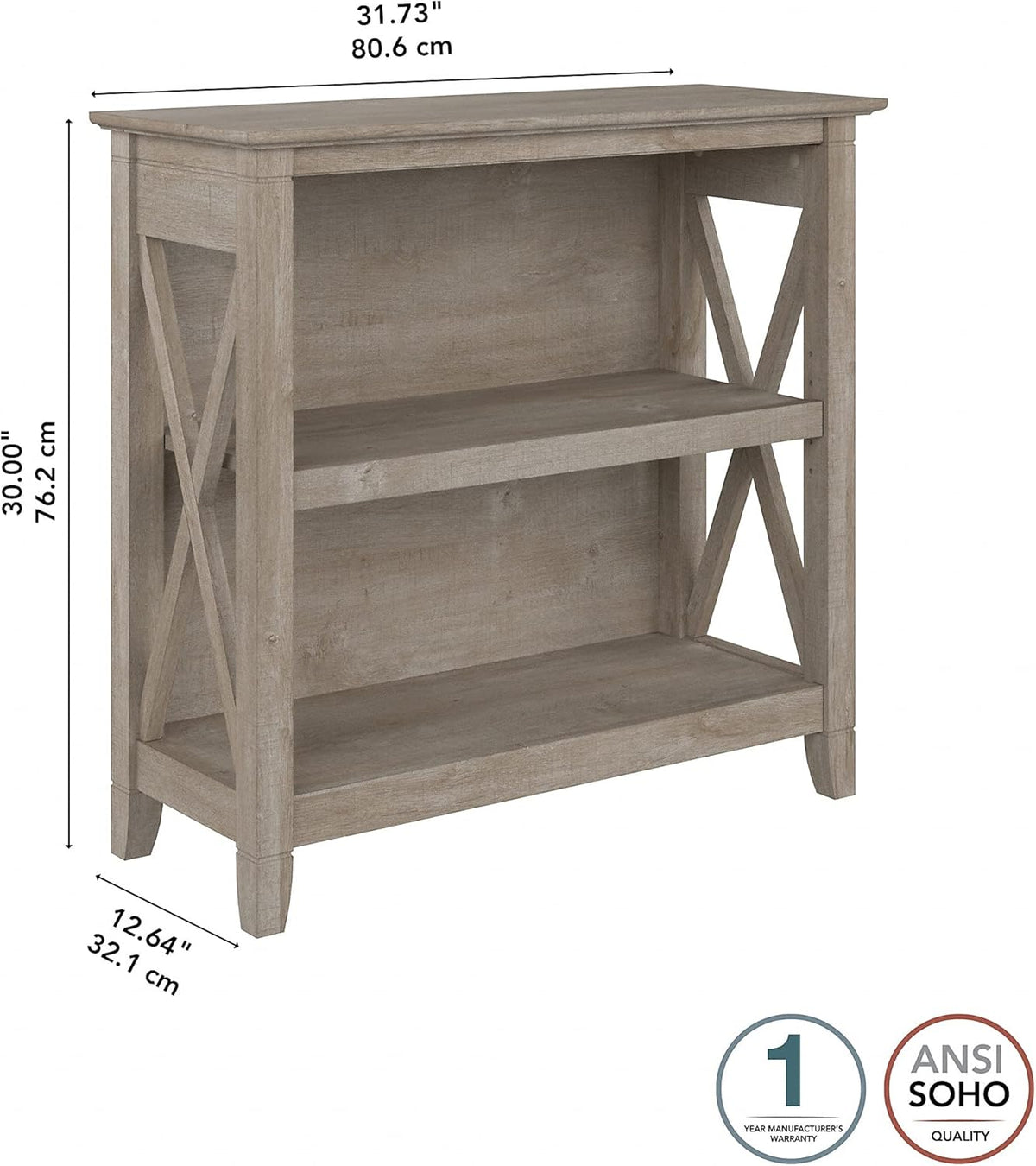 Small 2 Shelf Bookcase V653451