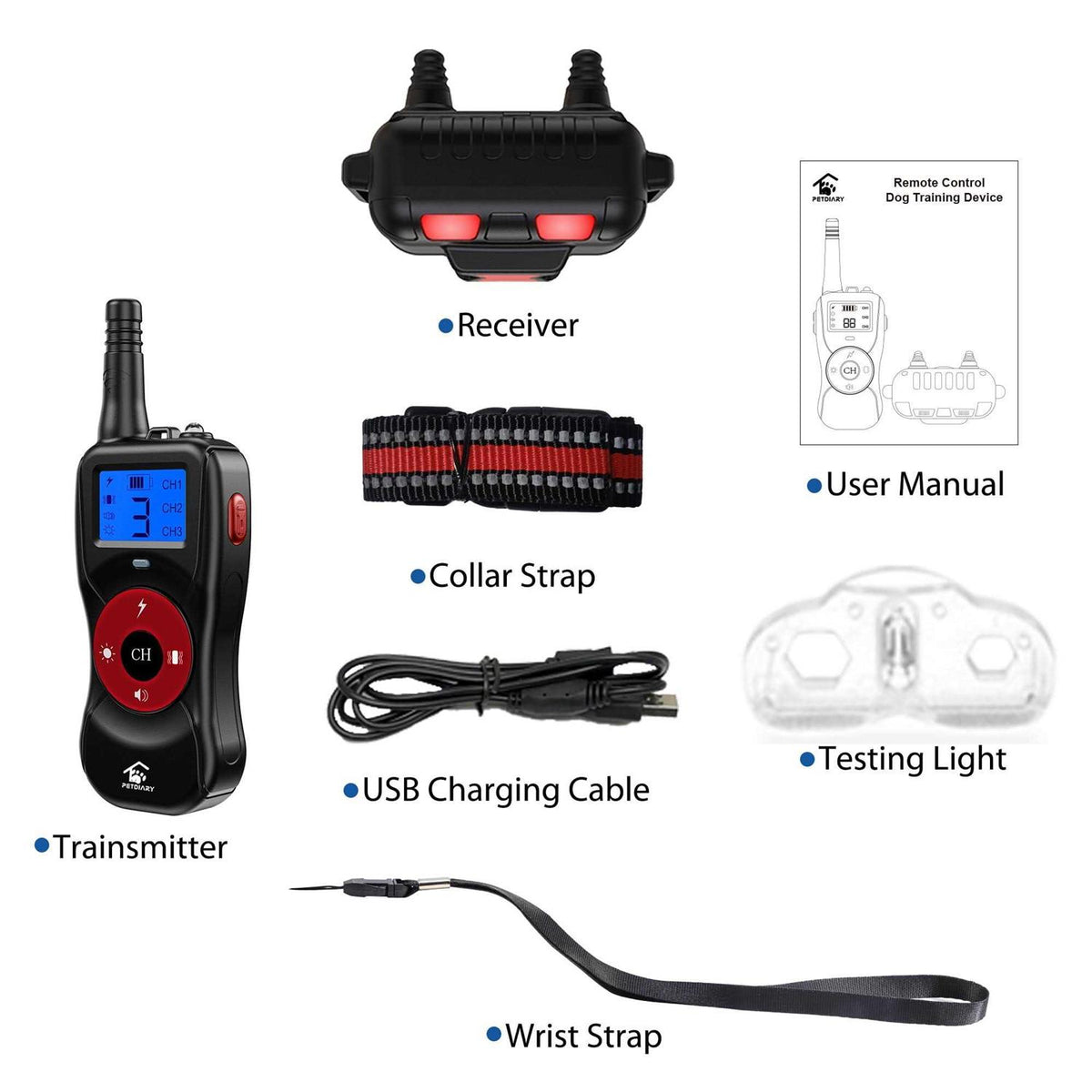 Remote Dog Training Shock Collar System V6698