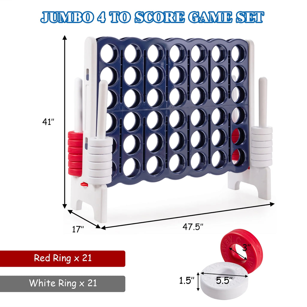 Jumbo 4-to-Score 4 in A Row Giant Game Set V867927