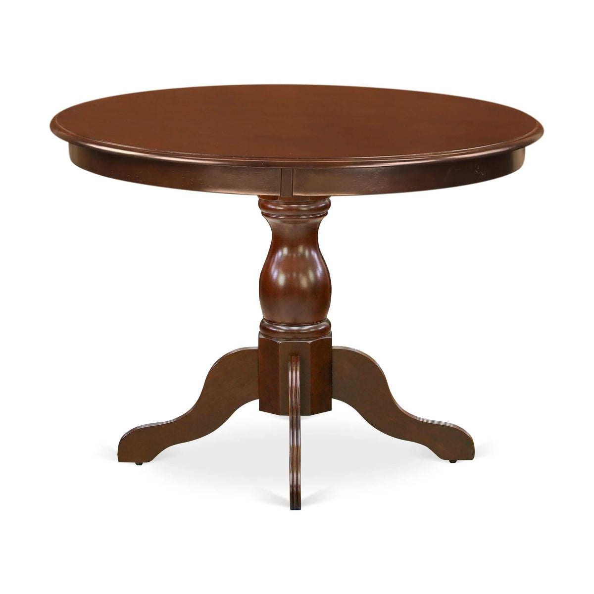 Mahogany Wood Dining Table with Pedestal Legs G722939