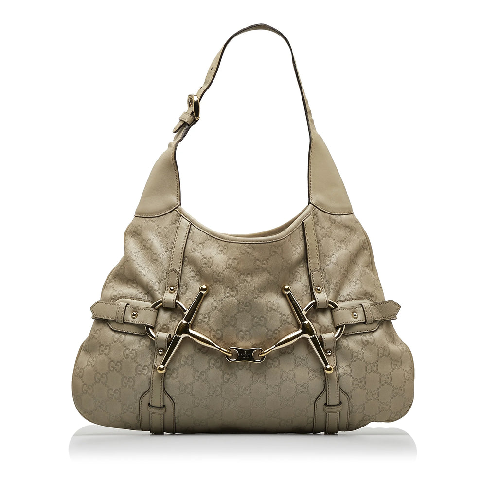 Brown Calf Leather Hobo Bag L368